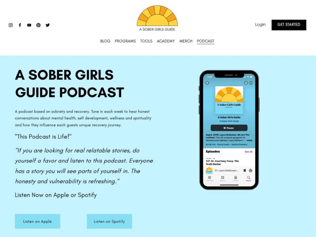 A Sober Girls Guide Podcast – Sober Eastbourne